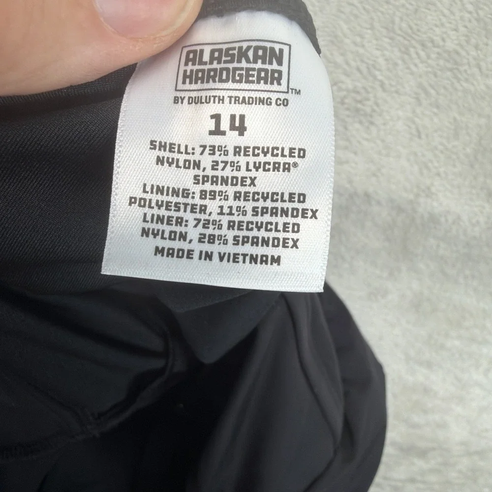 Alaskan Hardgear Womens Lost Lake Swim Dress 14 Black UPF 50 Built In Bra NWT